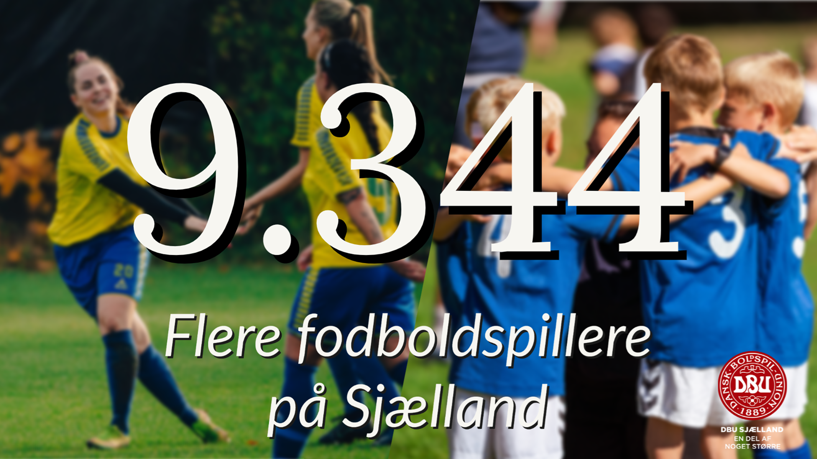 9.344 flere fodboldspillere på Sjælland