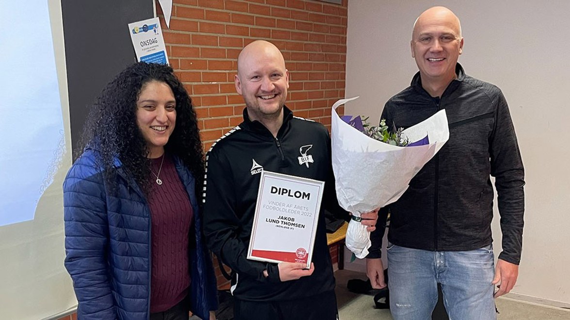 Jakob er årets fodboldleder på Sjælland Jakob er årets fodboldleder på Sjælland